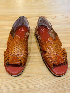 Mens Woven Leather Huarache Sandals Size 8 - 9